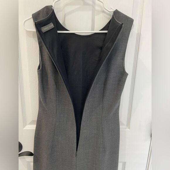 Christina Gavioli Wool Blend Gray Pencil Dress Jacket Suit Women’s Size 8 US - Picture 3 of 12
